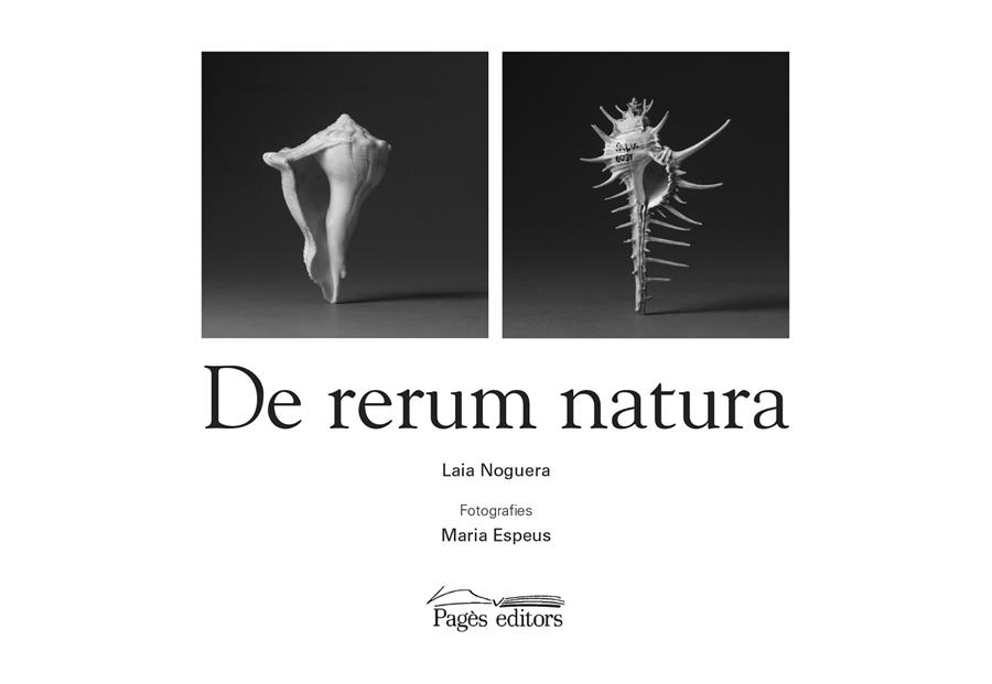 DE RERUM NATURA | 9788413031088 | NOGUERA CLOFENT, LAIA/ESPEUS, MARIA | Galatea Llibres | Llibreria online de Reus, Tarragona | Comprar llibres en català i castellà online