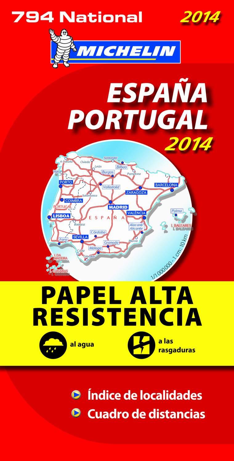 ESPAÑA PORTUGAL MAPA 1: 1 000 000 MICHELIN ALTA RESISTENCIA 2014 | 9782067191785 | VARIOS AUTORES | Galatea Llibres | Librería online de Reus, Tarragona | Comprar libros en catalán y castellano online