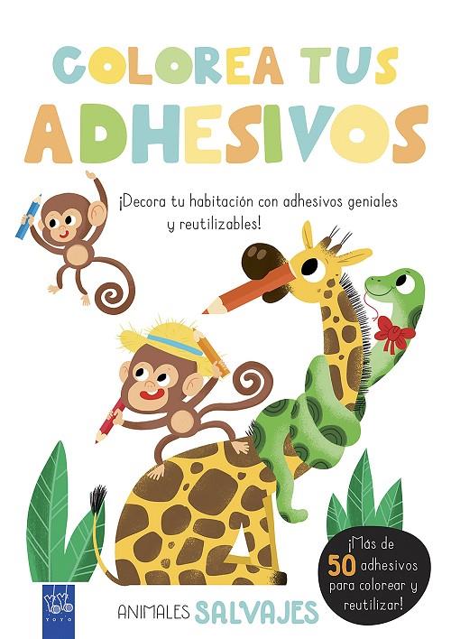 COLOREA TUS ADHESIVOS. ANIMALES SALVAJES | 9788408200482 | YOYO | Galatea Llibres | Llibreria online de Reus, Tarragona | Comprar llibres en català i castellà online