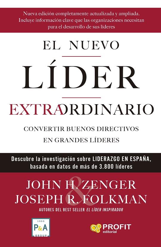EL NUEVO LIDER EXTRAORDINARIO | 9788418464027 | ZENGER, JOHN/R. FOLKMAN, JOSEPH | Galatea Llibres | Librería online de Reus, Tarragona | Comprar libros en catalán y castellano online