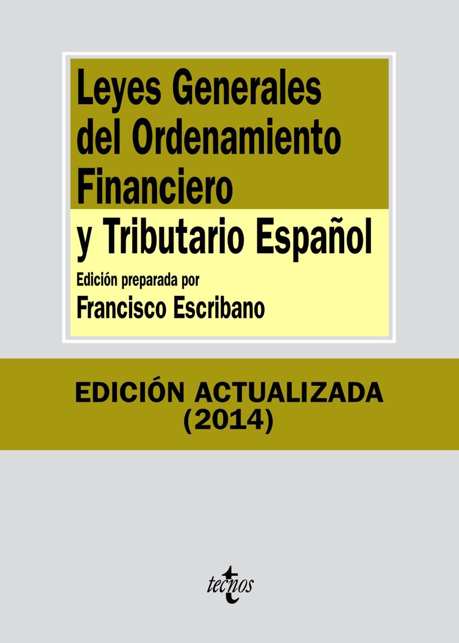LEYES GENERALES DEL ORDENAMIENTO FINANCIERO Y TRIBUTARIO ESPAÑOL | 9788430963614 | Galatea Llibres | Llibreria online de Reus, Tarragona | Comprar llibres en català i castellà online