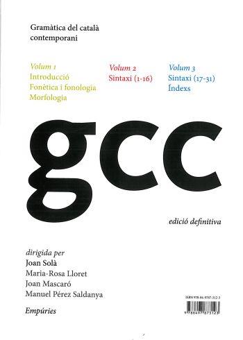 GRAMATICA DEL CATALA CONTEMPORANI. ESTOIG 3 VOLS. | 9788497873123 | VV.AA | Galatea Llibres | Llibreria online de Reus, Tarragona | Comprar llibres en català i castellà online