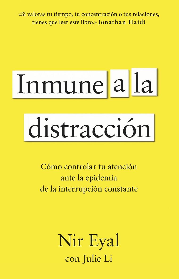 INMUNE A LA DISTRACCIÓN | 9788411003933 | EYAL, NIR | Galatea Llibres | Librería online de Reus, Tarragona | Comprar libros en catalán y castellano online