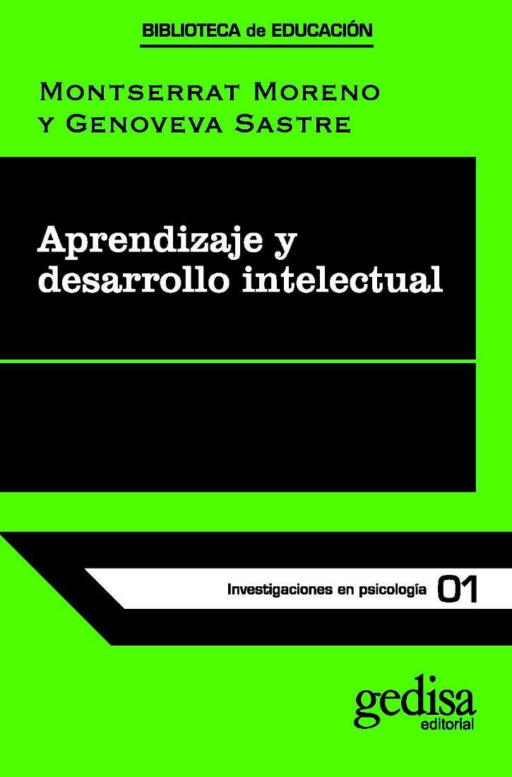 APRENDIZAJE Y DESARROLLO INTELECTUAL | 9788474320923 | MORENO, M. | Galatea Llibres | Llibreria online de Reus, Tarragona | Comprar llibres en català i castellà online