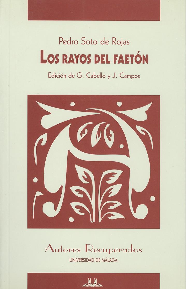 RAYOS DEL FAETON, LOS | 9788474965964 | SOTO DE ROJAS, PEDRO | Galatea Llibres | Llibreria online de Reus, Tarragona | Comprar llibres en català i castellà online