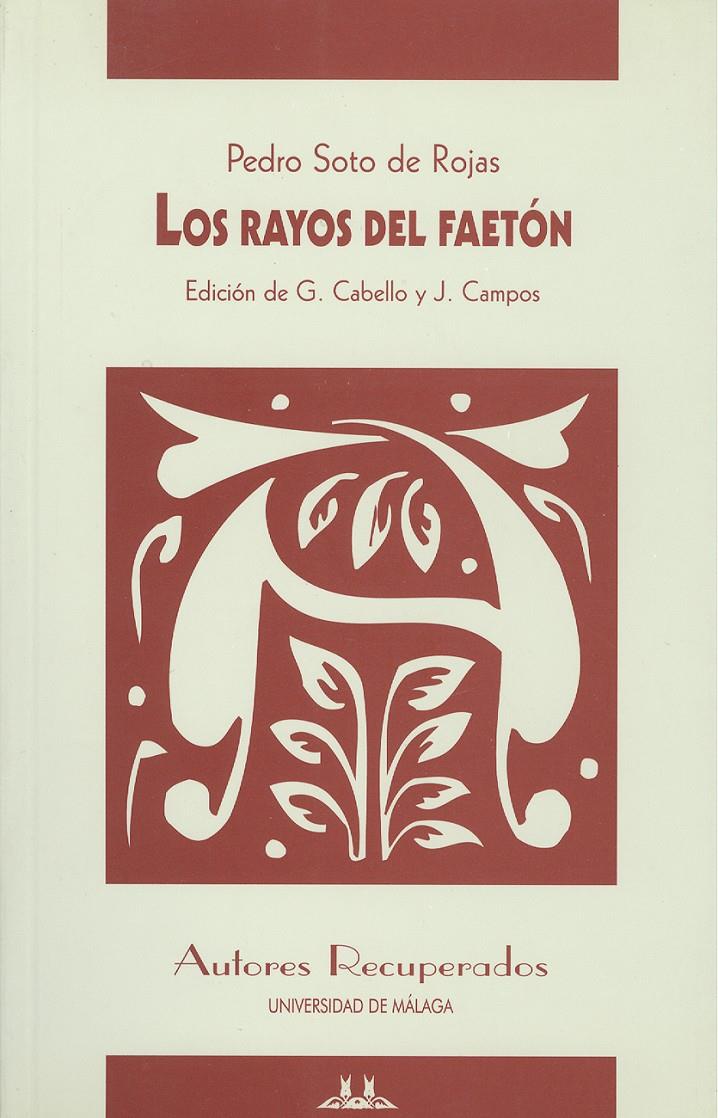 RAYOS DEL FAETON, LOS | 9788474965964 | SOTO DE ROJAS, PEDRO | Galatea Llibres | Librería online de Reus, Tarragona | Comprar libros en catalán y castellano online