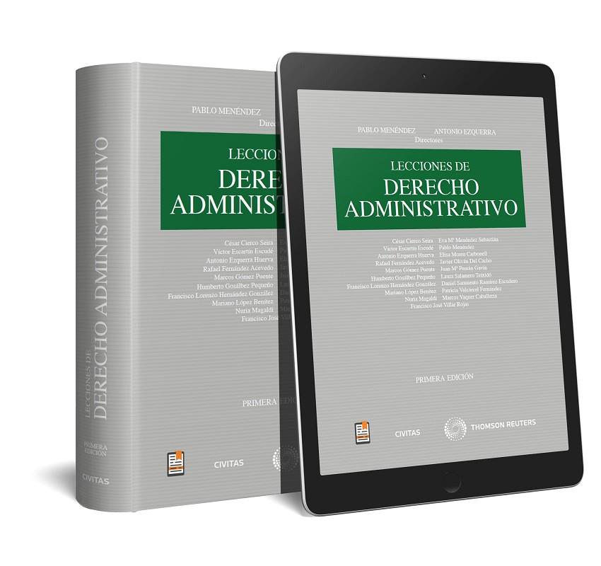 LECCIONES DE DERECHO ADMINISTRATIVO (PAPEL + E-BOOK) | 9788491979722 | EZQUERRA, ANTONIO/MENÉNDEZ, PABLO | Galatea Llibres | Librería online de Reus, Tarragona | Comprar libros en catalán y castellano online