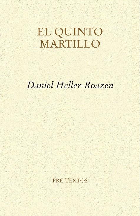 EL QUINTO MARTILLO | 9788415894421 | HELLER-ROAZEN, DANIEL | Galatea Llibres | Librería online de Reus, Tarragona | Comprar libros en catalán y castellano online