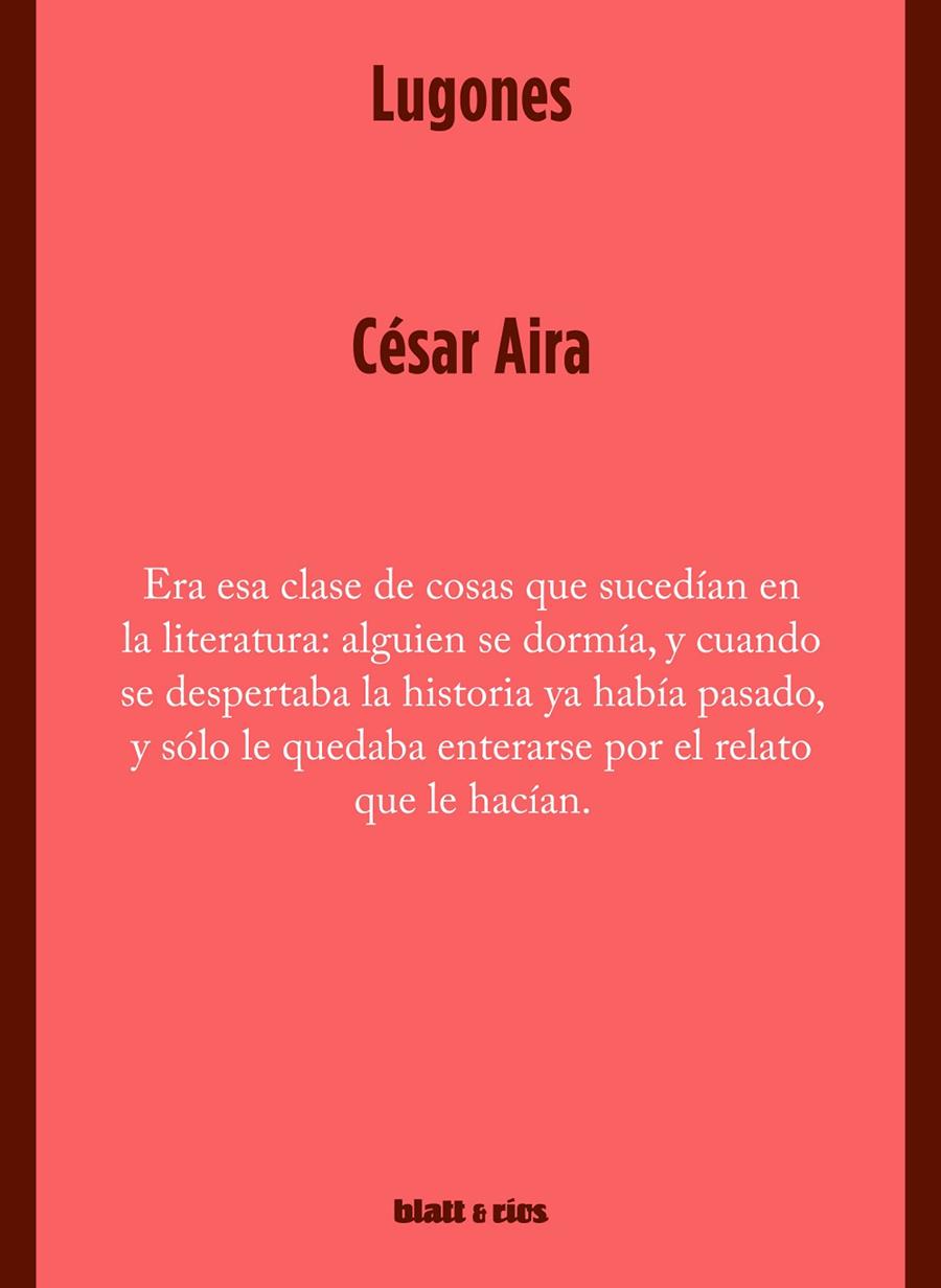 LUGONES | 9789874941756 | AIRA, CESAR | Galatea Llibres | Llibreria online de Reus, Tarragona | Comprar llibres en català i castellà online