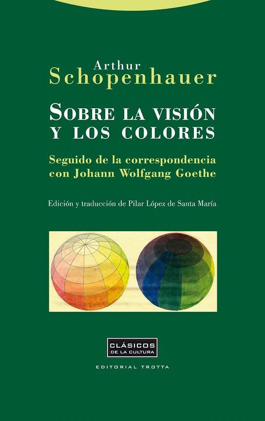 SOBRE LA VISIÓN Y LOS COLORES | 9788498793505 | SCHOPENHAUER, ARTHUR | Galatea Llibres | Llibreria online de Reus, Tarragona | Comprar llibres en català i castellà online