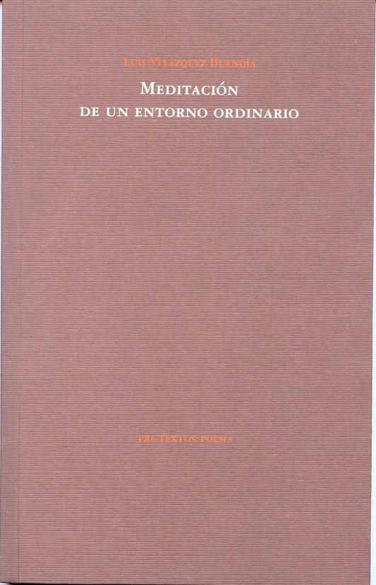 MEDITACIÓN DE UN ENTORNO ORDINARIO | 9788481919974 | VELÁZQUEZ BUENDÍA, LUIS | Galatea Llibres | Llibreria online de Reus, Tarragona | Comprar llibres en català i castellà online