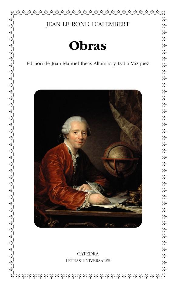 OBRAS JEAN LE ROND D'ALEMBER | 9788437649160 | D'ALEMBERT, JEAN LE ROND | Galatea Llibres | Llibreria online de Reus, Tarragona | Comprar llibres en català i castellà online