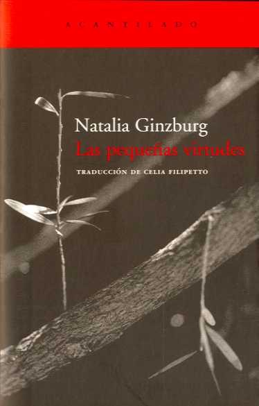 PEQUEÑAS VIRTUDES, LAS | 9788495359667 | GINZBURG, NATALIA | Galatea Llibres | Librería online de Reus, Tarragona | Comprar libros en catalán y castellano online
