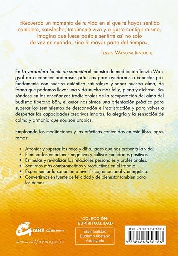 LA VERDADERA FUENTE DE SANACIÓN | 9788484456186 | WANGYAL RINPOCHE, TENZIN | Galatea Llibres | Librería online de Reus, Tarragona | Comprar libros en catalán y castellano online