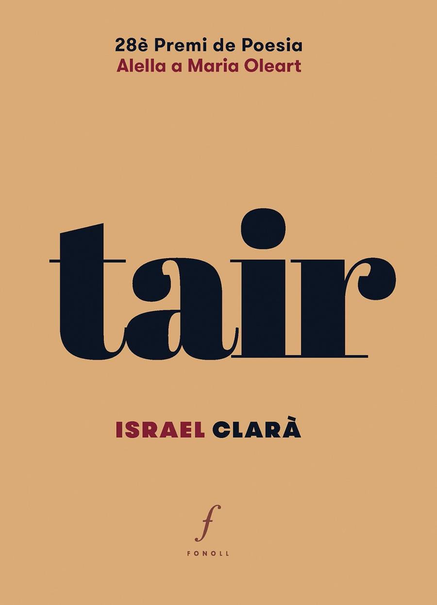 TAIR | 9788410220508 | CLARÀ LÓPEZ, ISRAEL | Galatea Llibres | Librería online de Reus, Tarragona | Comprar libros en catalán y castellano online