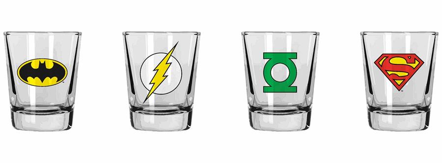 SET 4 VASOS CHUPITO DC HEROES | 8435450201967 | Galatea Llibres | Llibreria online de Reus, Tarragona | Comprar llibres en català i castellà online