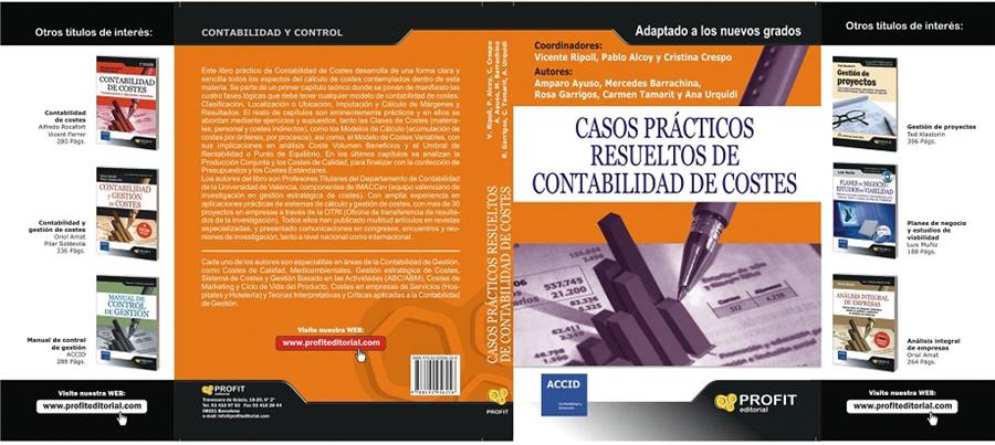 CASOS PRACTICOS RESUELTOS DE CONTABILIDAD DE COSTES | 9788492956258 | VV.AA | Galatea Llibres | Librería online de Reus, Tarragona | Comprar libros en catalán y castellano online