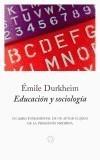 EDUCACION Y SOCIOLOGIA | 9788483075630 | DURKHEIM, EMILE | Galatea Llibres | Librería online de Reus, Tarragona | Comprar libros en catalán y castellano online
