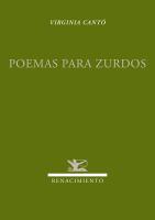 POEMAS PARA ZURDOS | 9788484725275 | CANTÓ RAMÍREZ, VIRGINIA | Galatea Llibres | Librería online de Reus, Tarragona | Comprar libros en catalán y castellano online