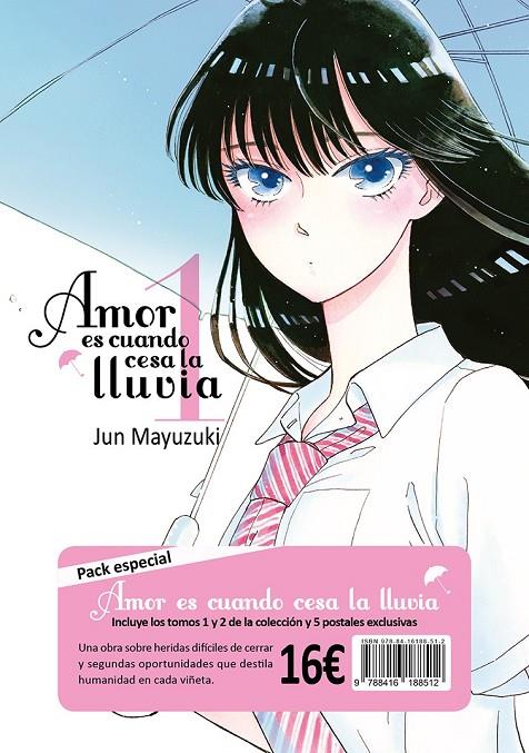 AMOR ES CUANDO CESA LA LLUVIA (PACK TOMO 1 TOMO 2) | 9788416188512 | MAYUZUKI, JUN | Galatea Llibres | Librería online de Reus, Tarragona | Comprar libros en catalán y castellano online