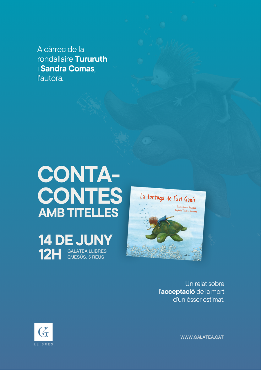 Conta-contes "La tortuga de l'avi Genís" - Galatea Llibres | Librería online de Reus, Tarragona | Comprar libros en catalán y castellano online