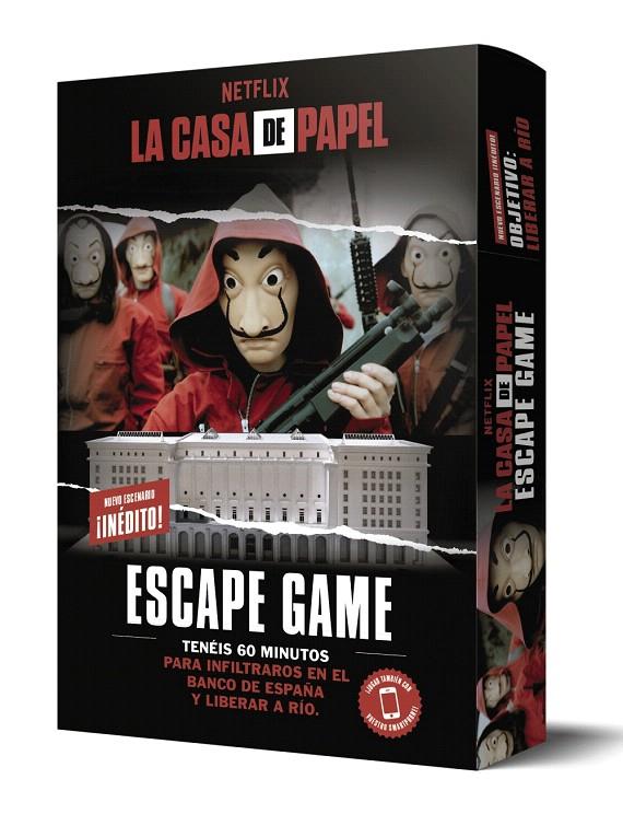 LA CASA DE PAPEL. ESCAPE GAME. OBJETIVO: LIBERAR A RÍO | 9788418100925 | TRENTI, NICOLAS | Galatea Llibres | Llibreria online de Reus, Tarragona | Comprar llibres en català i castellà online