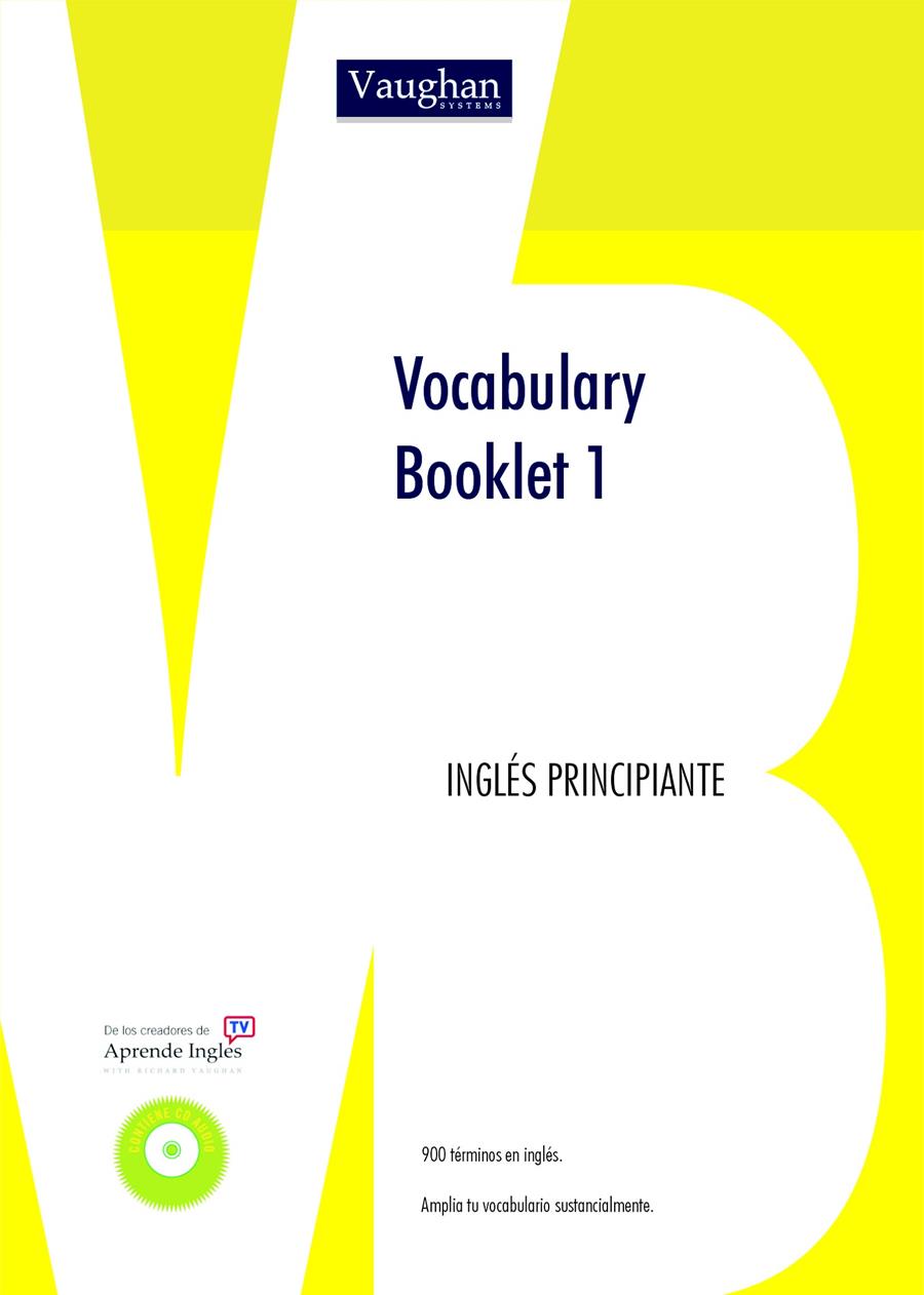 VOCABULARY BOOKLET 1 ALUM + CD | 9788496469112 | RICHARD VAUGHAN | Galatea Llibres | Llibreria online de Reus, Tarragona | Comprar llibres en català i castellà online
