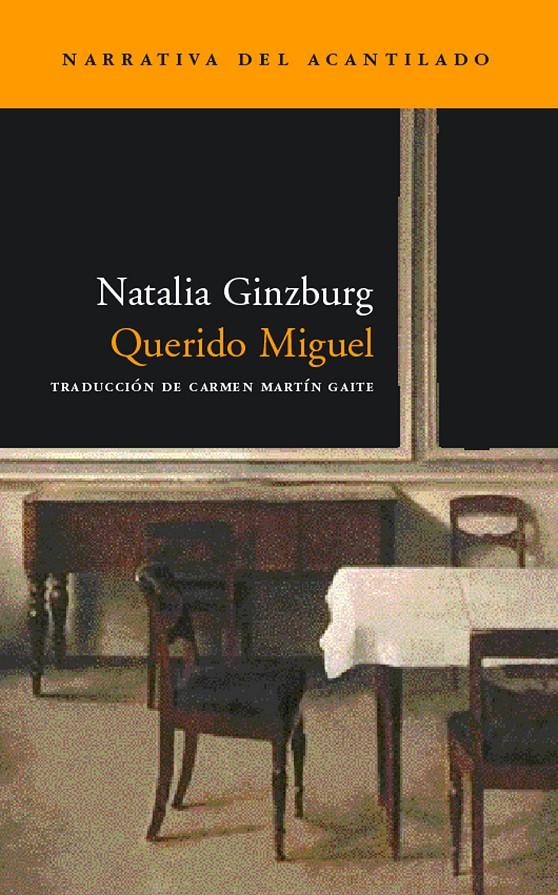 QUERIDO MIGUEL | 9788496136090 | GINZBURG, NATALIA | Galatea Llibres | Librería online de Reus, Tarragona | Comprar libros en catalán y castellano online