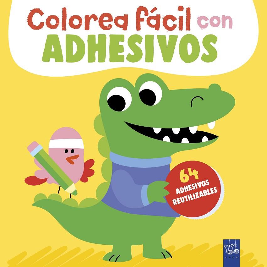 COLOREA FÁCIL CON ADHESIVOS. COCODRILO | 9788408312116 | YOYO | Galatea Llibres | Llibreria online de Reus, Tarragona | Comprar llibres en català i castellà online