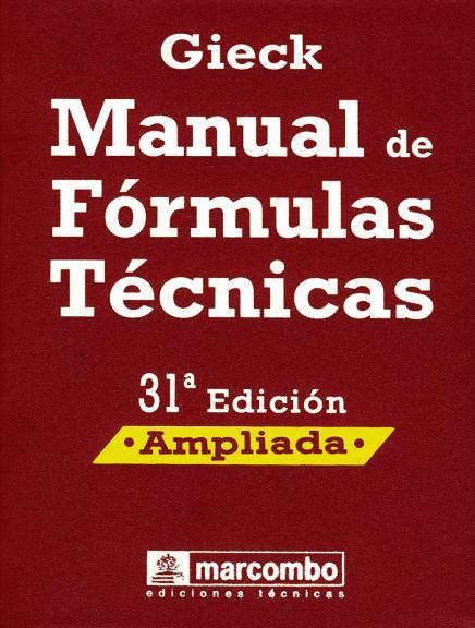 MANUAL DE FORMULAS TECNICAS | 9788426714480 | GIECK | Galatea Llibres | Llibreria online de Reus, Tarragona | Comprar llibres en català i castellà online