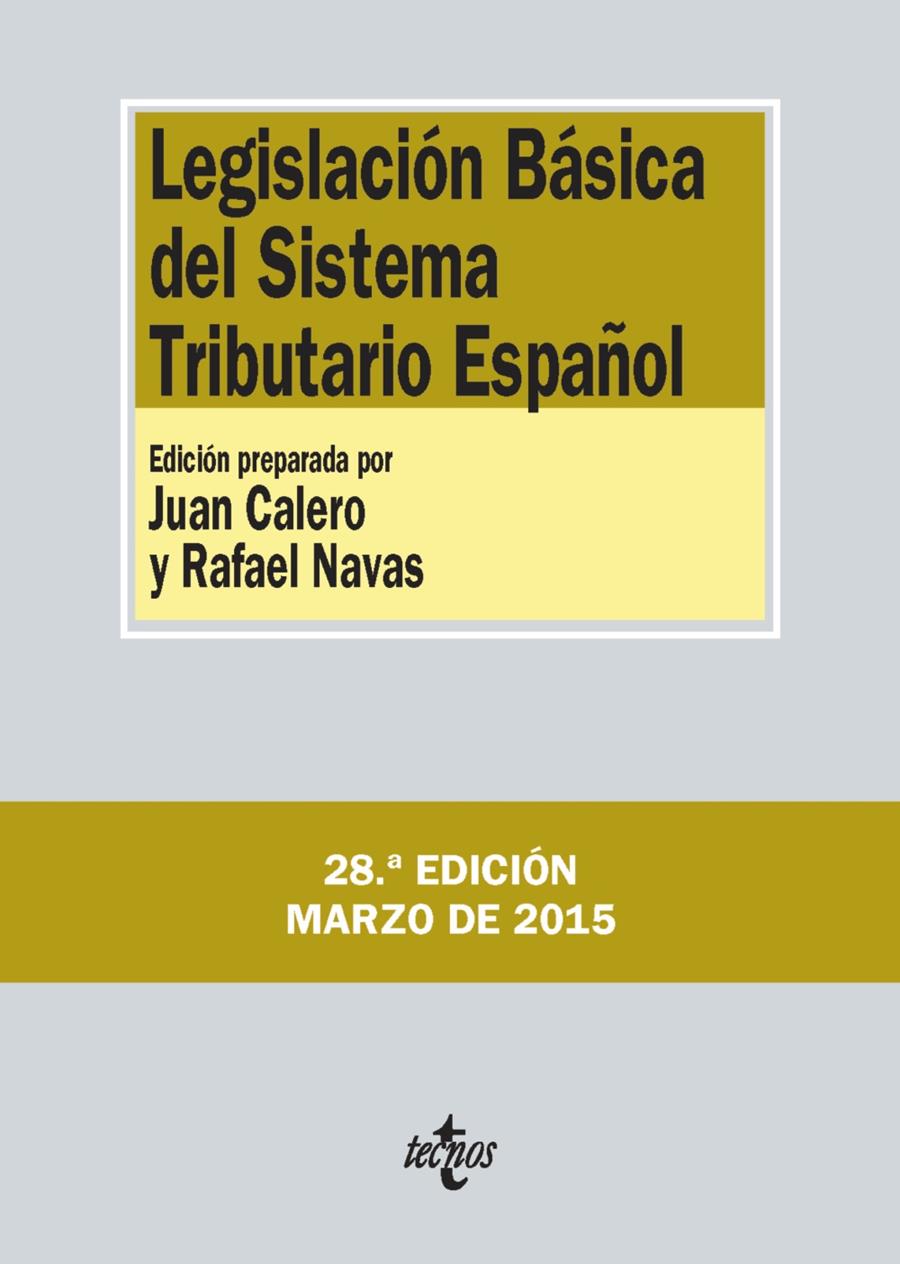 LEGISLACIÓN BÁSICA DEL SISTEMA TRIBUTARIO ESPAÑOL | 9788430965847 | Galatea Llibres | Llibreria online de Reus, Tarragona | Comprar llibres en català i castellà online