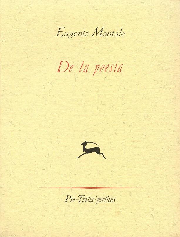 DE LA POESIA | 9788481910315 | MONTALE, EUGENIO | Galatea Llibres | Llibreria online de Reus, Tarragona | Comprar llibres en català i castellà online