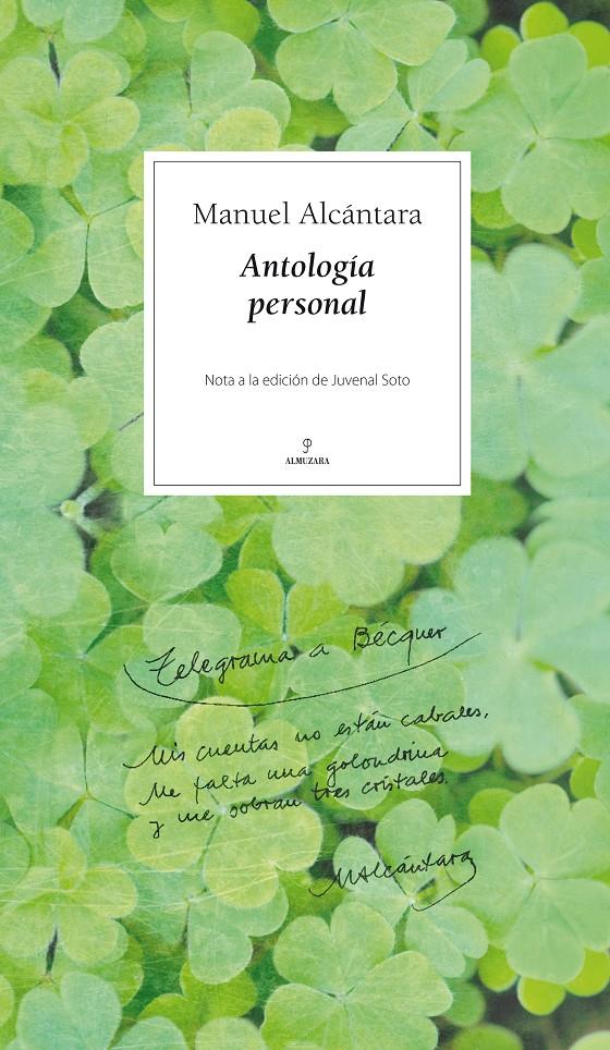 ANTOLOGIA PERSONAL | 9788496968868 | ALCANTARA, MANUEL | Galatea Llibres | Librería online de Reus, Tarragona | Comprar libros en catalán y castellano online