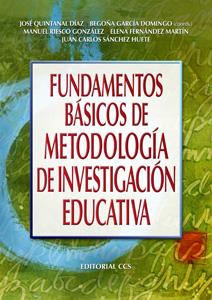 FUNDAMENTOS BÁSICOS DE METODOLOGÍA DE INVESTIGACIÓN EDUCATIVA | 9788498427417 | VV.AA | Galatea Llibres | Llibreria online de Reus, Tarragona | Comprar llibres en català i castellà online