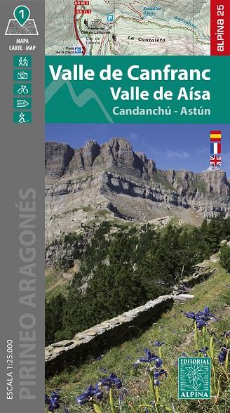 VALLE DE CANFRANC VALLE DE AÍSA 1:25.000 | 9788470111822 | Galatea Llibres | Llibreria online de Reus, Tarragona | Comprar llibres en català i castellà online