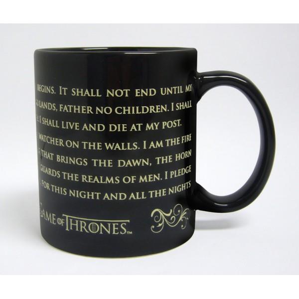 TAZA JURAMENTO DE LA GUARDIA (JUEGO DE TRONOS) | 8436535273572 | Galatea Llibres | Librería online de Reus, Tarragona | Comprar libros en catalán y castellano online