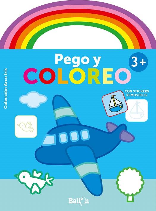 ARCO IRIS - PEGO Y COLOREO +3 AVIÓN | 9789403214467 | BALLON | Galatea Llibres | Llibreria online de Reus, Tarragona | Comprar llibres en català i castellà online