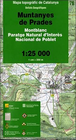 MUNTANYES DE PRADES – 76 MAPA 1:25.000 | 9788439391517 | Galatea Llibres | Librería online de Reus, Tarragona | Comprar libros en catalán y castellano online