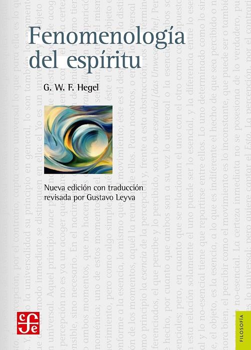FENOMENOLOGÍA DEL ESPÍRITU | 9786071642851 | HEGEL, GEORG WILHELM | Galatea Llibres | Librería online de Reus, Tarragona | Comprar libros en catalán y castellano online
