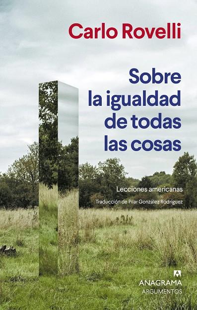 SOBRE LA IGUALDAD DE TODAS LAS COSAS | 9788433951007 | ROVELLI, CARLO | Galatea Llibres | Llibreria online de Reus, Tarragona | Comprar llibres en català i castellà online