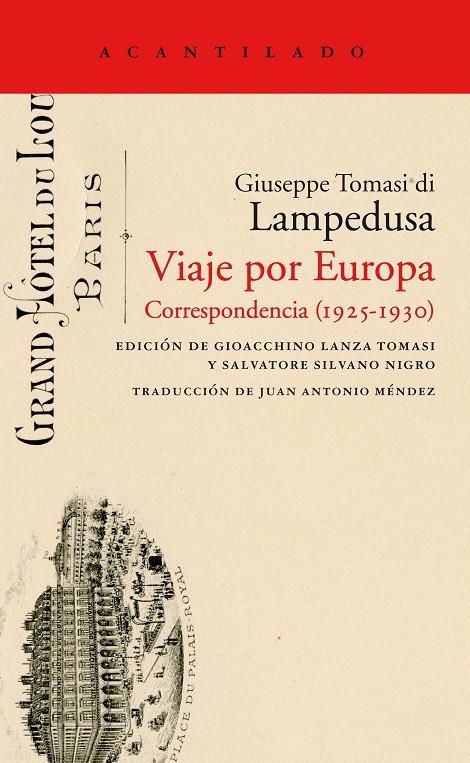 VIAJE POR EUROPA | 9788416748655 | DI LAMPEDUSA, GIUSEPPE TOMASI | Galatea Llibres | Librería online de Reus, Tarragona | Comprar libros en catalán y castellano online