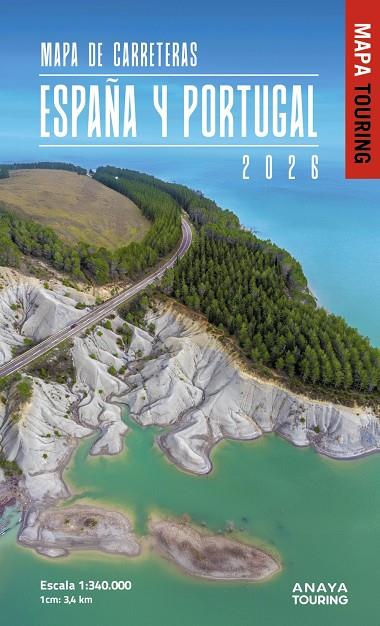 MAPA DE CARRETERAS DE ESPAÑA Y PORTUGAL 1:340.000, 2026 | 9788491589969 | ANAYA TOURING | Galatea Llibres | Llibreria online de Reus, Tarragona | Comprar llibres en català i castellà online