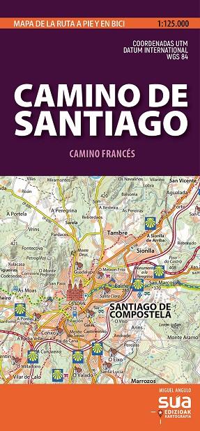 CAMINO DE SANTIAGO. CAMINO FRANCES 1:125.000 | 9788482167473 | ANGULO, MIGUEL | Galatea Llibres | Librería online de Reus, Tarragona | Comprar libros en catalán y castellano online