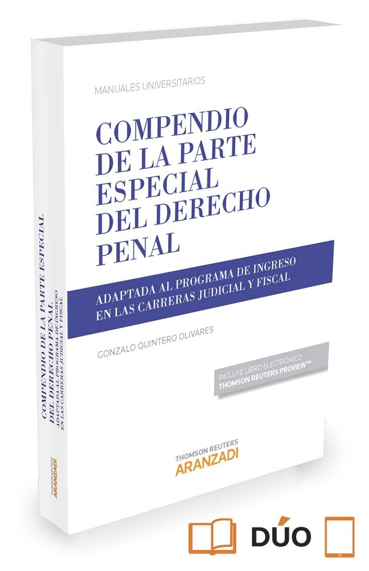 COMPENDIO DE LA PARTE ESPECIAL DEL DERECHO PENAL | 9788490999110 | QUINTERO | Galatea Llibres | Llibreria online de Reus, Tarragona | Comprar llibres en català i castellà online