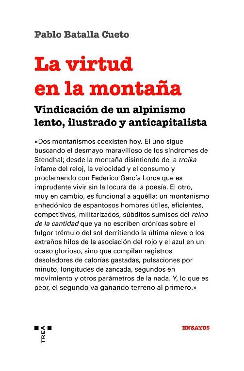 LA VIRTUD EN LA MONTAÑA | 9788417987398 | BATALLA CUETO, PABLO | Galatea Llibres | Llibreria online de Reus, Tarragona | Comprar llibres en català i castellà online