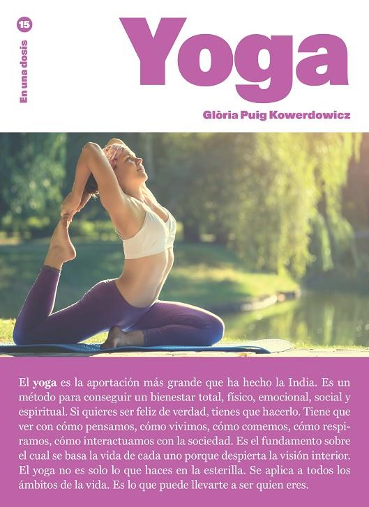 YOGA EN UNA DOSIS | 9788410320024 | PUIG, GLÒRIA | Galatea Llibres | Librería online de Reus, Tarragona | Comprar libros en catalán y castellano online