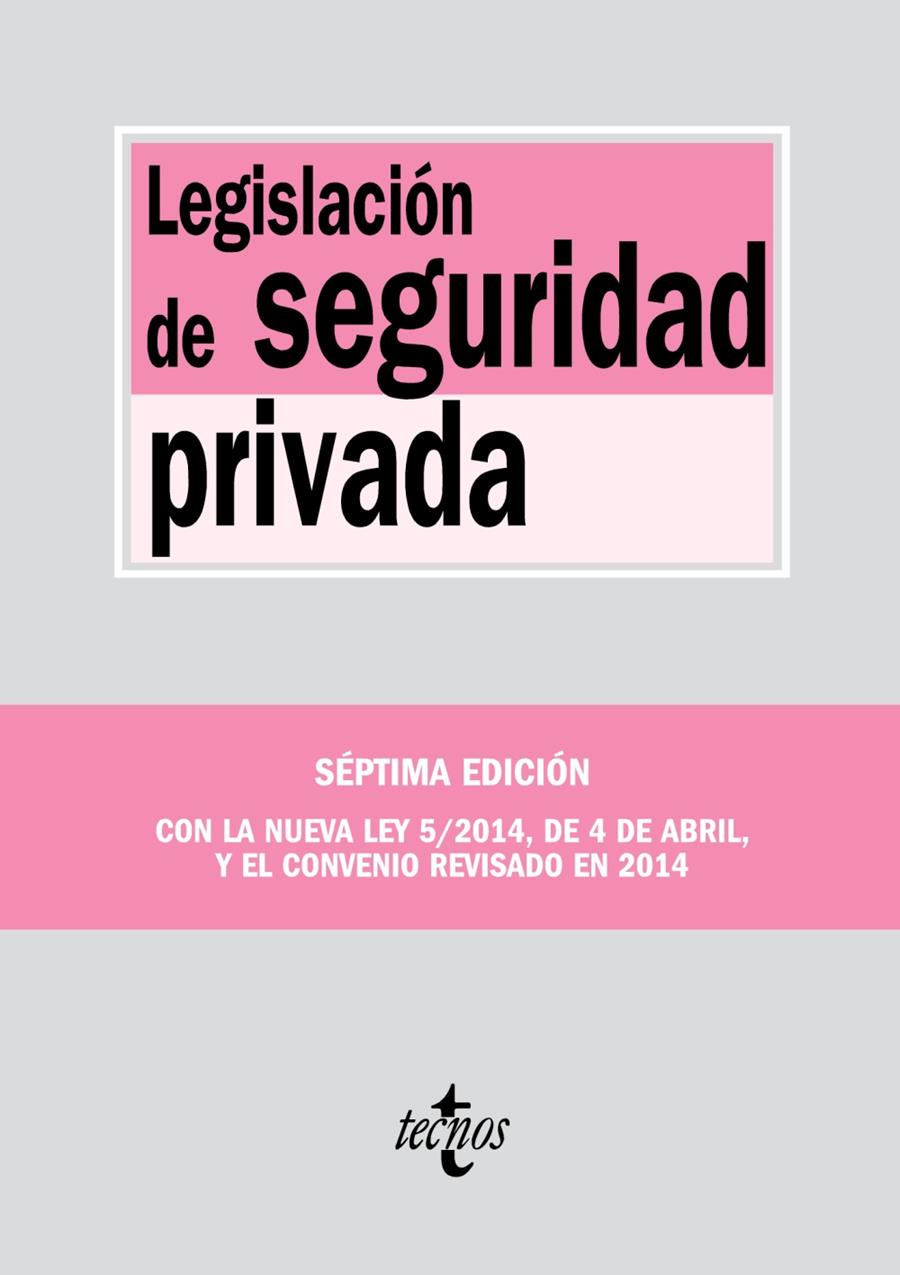 LEGISLACIÓN DE SEGURIDAD PRIVADA | 9788430963577 | Galatea Llibres | Llibreria online de Reus, Tarragona | Comprar llibres en català i castellà online