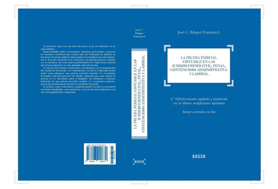 LA PRUEBA PERICIAL CONTABLE EN LAS JURISDICCIONES | 9788497909679 | BALAGUÉ DOMÉNECH, J.C | Galatea Llibres | Librería online de Reus, Tarragona | Comprar libros en catalán y castellano online