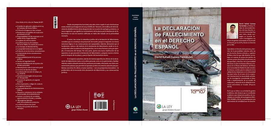 DECLARACIÓN DE FALLECIMIENTO EN EL DERECHO ESPAÑOL | 9788481269222 | GUINEA FERNÁNDEZ, DAVID RAFAEL | Galatea Llibres | Librería online de Reus, Tarragona | Comprar libros en catalán y castellano online