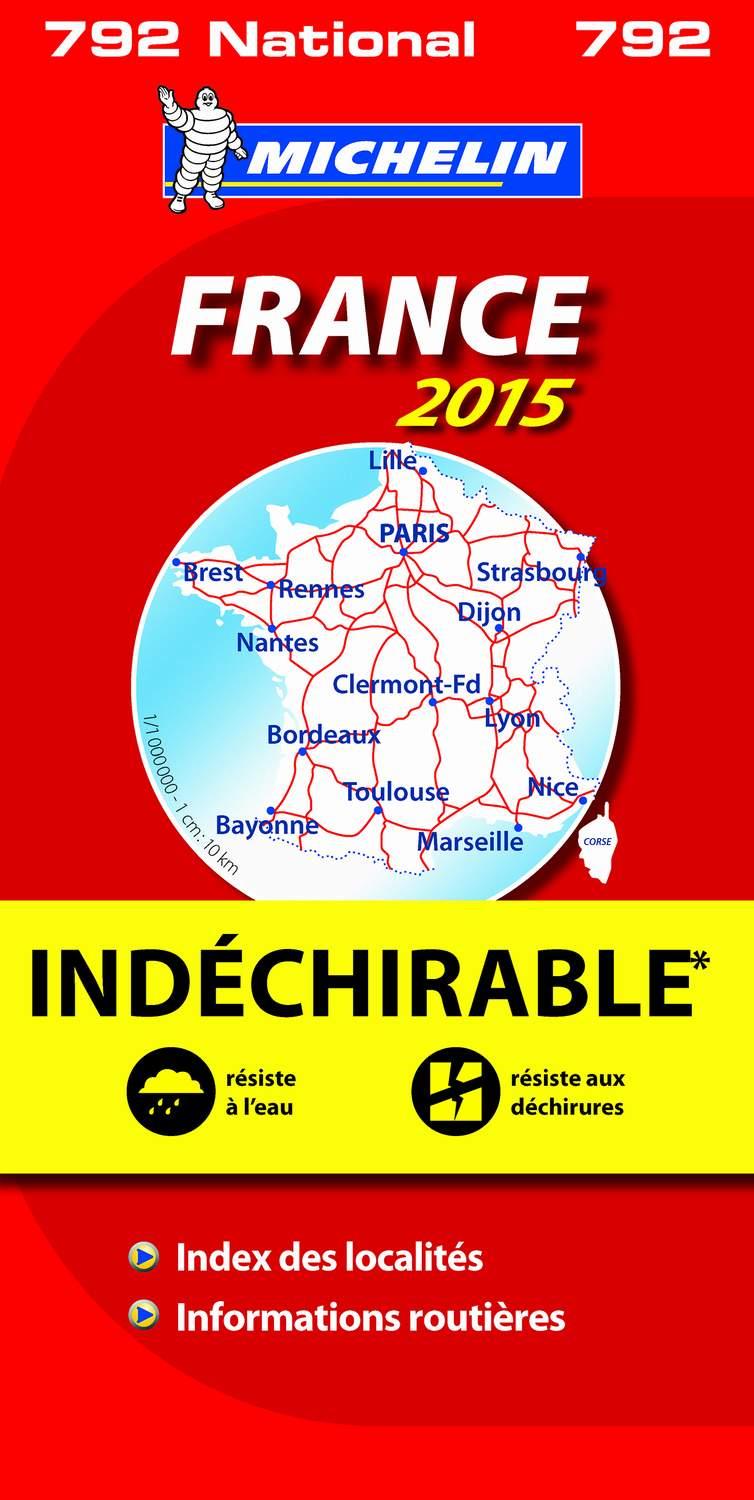 MAPA FRANCIA 2015 (NATIONAL Nº792) ALTA RESISTENCIA | 9782067199781 | Galatea Llibres | Librería online de Reus, Tarragona | Comprar libros en catalán y castellano online
